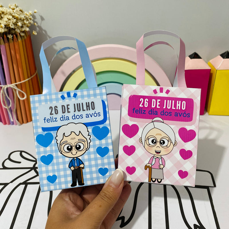 Sacolinha e cartão interativo - Dia dos Avós