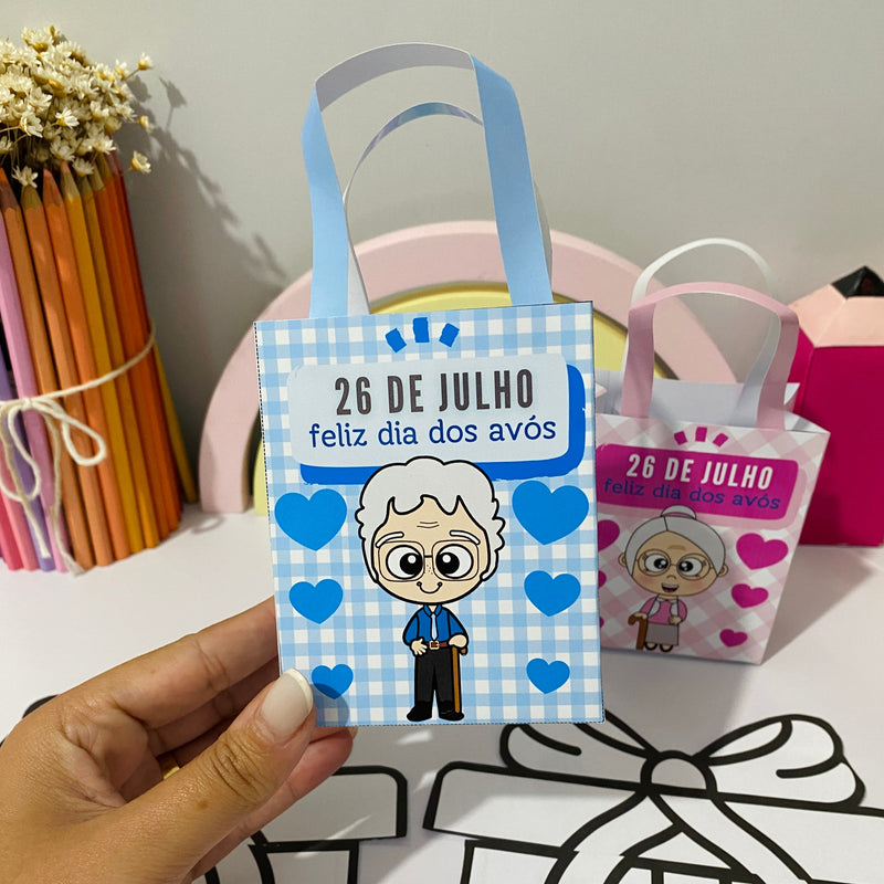Sacolinha e cartão interativo - Dia dos Avós