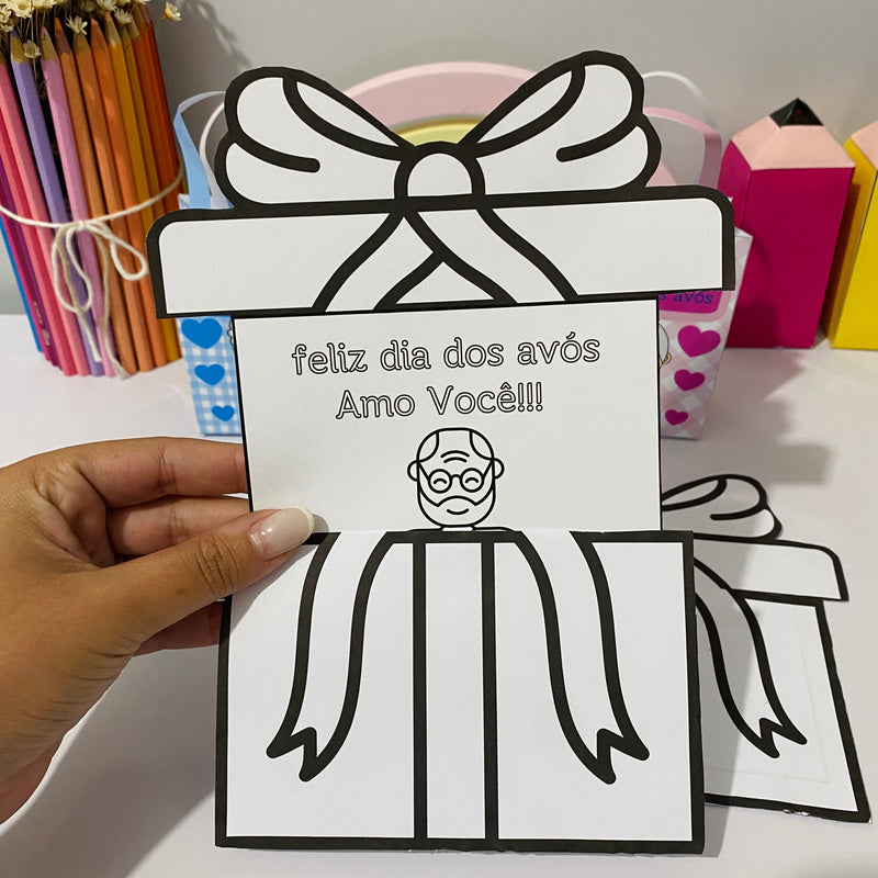Sacolinha e cartão interativo - Dia dos Avós