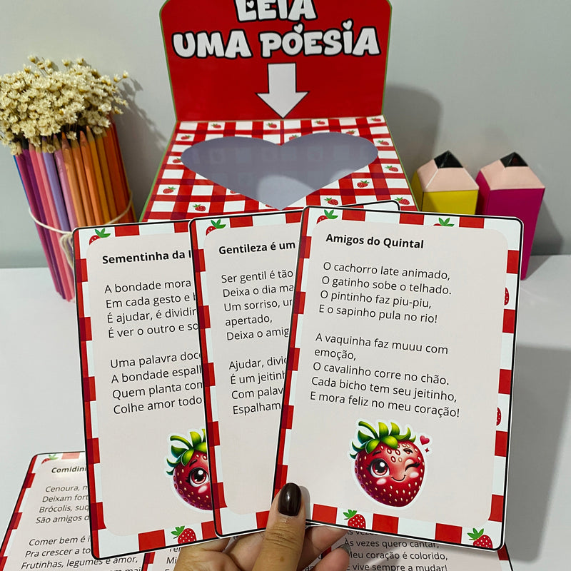 Caixa de Poesias Rimadas – Leitura com Sentimento e Encanto! (15 cards)