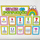 Painel Sinais de Pontuação – 10 sinais - Gramática de Forma Visual e Divertida