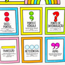 Painel Sinais de Pontuação – 10 sinais - Gramática de Forma Visual e Divertida