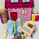 Sacola - A casa que rimava - Versão ilustrada do poema “A Casa que Rimava”, criada para desenvolver a consciência fonológica de forma leve e divertida!