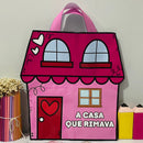 Sacola - A casa que rimava - Versão ilustrada do poema “A Casa que Rimava”, criada para desenvolver a consciência fonológica de forma leve e divertida!