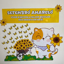 Painel + Cartão Porta-Bis Setembro Amarelo - 95x95 cm