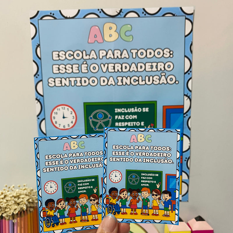 Semana da Inclusão – Painel, Coroas e Lembrancinhas - Conscientização de Forma Divertida e Afetiva