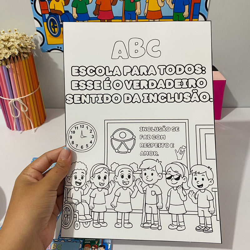 Semana da Inclusão – Painel, Coroas e Lembrancinhas - Conscientização de Forma Divertida e Afetiva