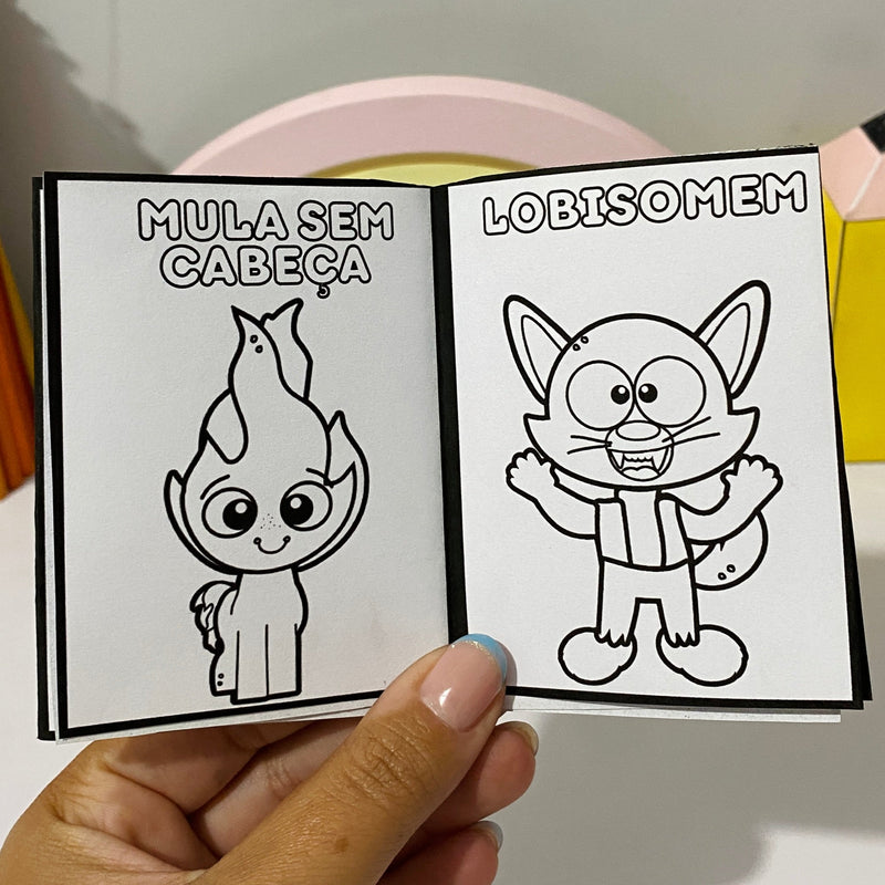 Mini Livro de Colorir – Folclore Brasileiro