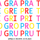 Bingo das famílias silábicas - Encontros consonantais - 10 cartelas