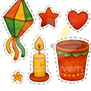 4 Bambolês - Temas: Tradicional, Fogueira e Balões, Comidas Típicas e Quadrilha -  Festa Junina