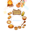 4 Bambolês - Temas: Tradicional, Fogueira e Balões, Comidas Típicas e Quadrilha -  Festa Junina