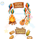 4 Bambolês - Temas: Tradicional, Fogueira e Balões, Comidas Típicas e Quadrilha -  Festa Junina