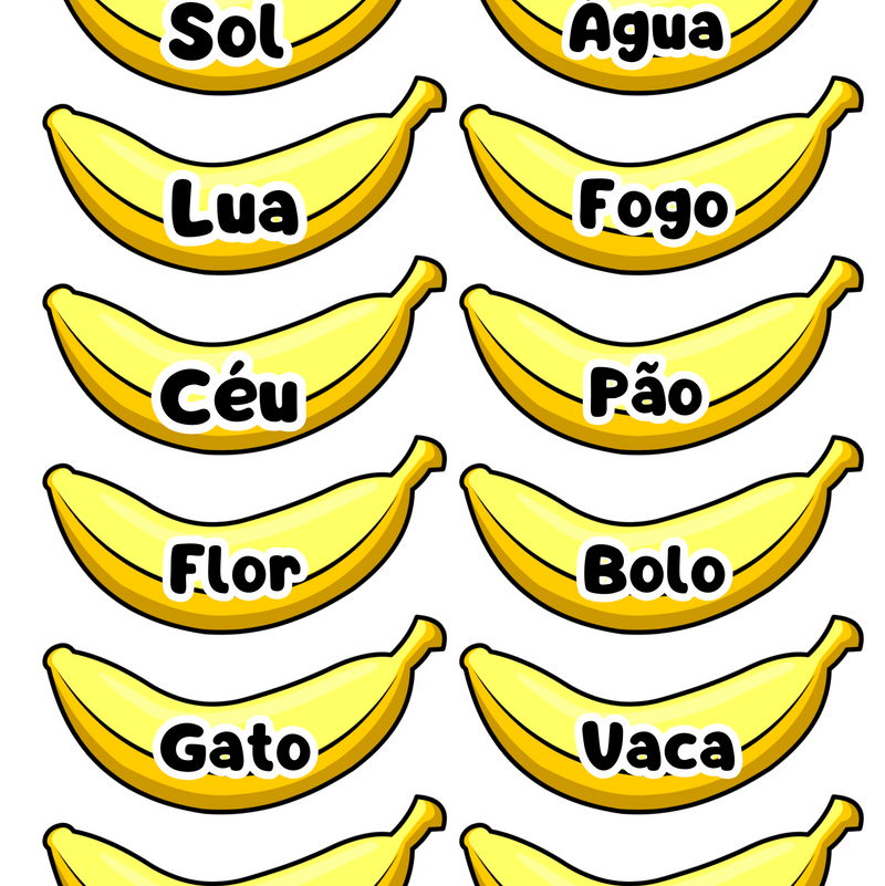 Banana da leitura - 30 cards