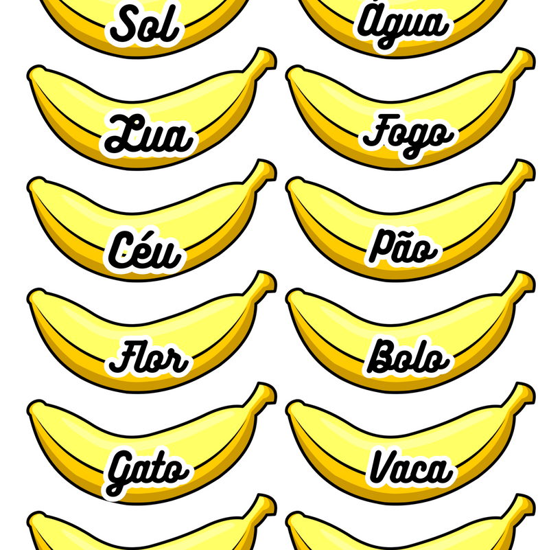 Banana da leitura - 30 cards