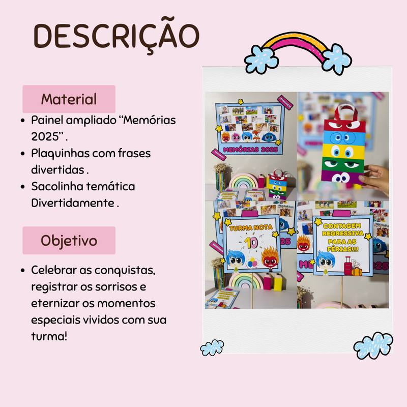 KIT MEMÓRIAS 2025 – Tema Divertidamente