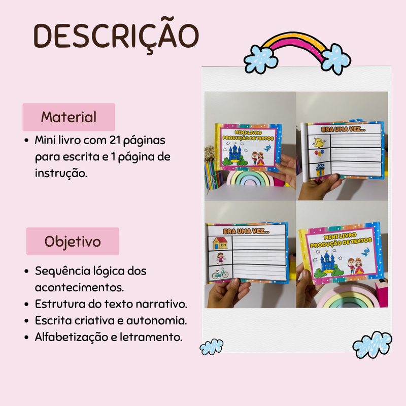 Mini Livro – Produção de Texto - 21 páginas