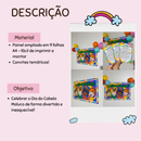 Painel Colorido + convites temáticos – Dia do Cabelo Maluco!!