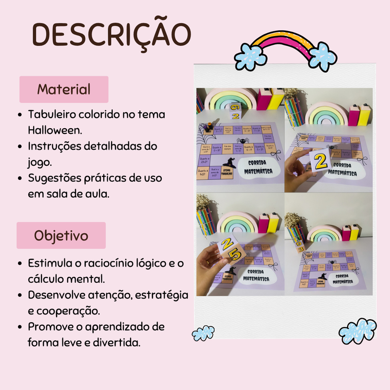 🎃 Corrida Matemática – Tema Halloween 👻