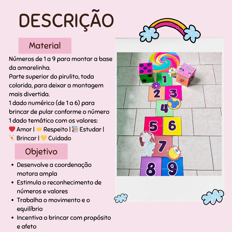 Amarelinha do Pirulito – Movimento, Aprendizado e Diversão!