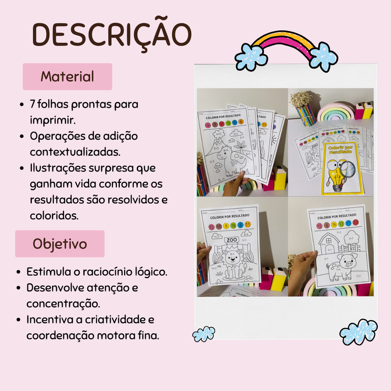 Colorir por Resultado – Matemática Divertida!