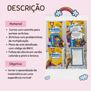 Gincana da Multiplicação - painel com caixinha e 20 fichas com probleminhas de multiplicação!
