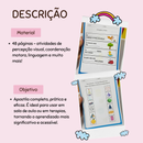 Apostila de Atividades para Educação Especial - 48 páginas - atividades de percepção visual, coordenação motora, linguagem e muito mais!