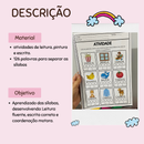 Apostila - Sílabas na Prática - 126 palavras para separar as sílabas - Leitura fluente, escrita correta e coordenação motora.