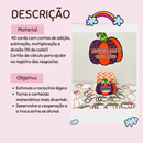 Caixa das 4 operações matemáticas - versão abóbora - 40 cards