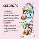 Jogo de Cartas – Sílabas Simples e Complexas para Alfabetização - 130 Cartas Cada