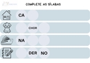 Complete as sílabas - 10 páginas