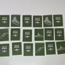 Caixa Hangar do Exército Brasileiro - 24 cards com curiosidades, 7 cards de pintura, moldes de Aviões Caça 3D e Jogo da Memória com barcos da Marinha!