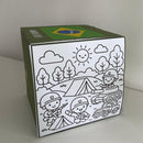 Caixa Hangar do Exército Brasileiro - 24 cards com curiosidades, 7 cards de pintura, moldes de Aviões Caça 3D e Jogo da Memória com barcos da Marinha!