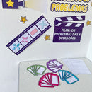 PAINEL - Cinema dos problemas matemáticos -  40 Cards e 30 problemas contemplando todas as operações