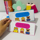 Carnê da Leitura (letra cursiva) - Encantando e Alfabetizando com Amor