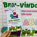 Painel de boas-vindas – Tema Super Colorido + lembrancinhas