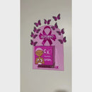 Caixa Outubro Rosa + cards para balas e lembrancinhas + mini cartaz