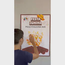 Painel Interativo - Fogueira de Festa Junina com 3 Tamanhos